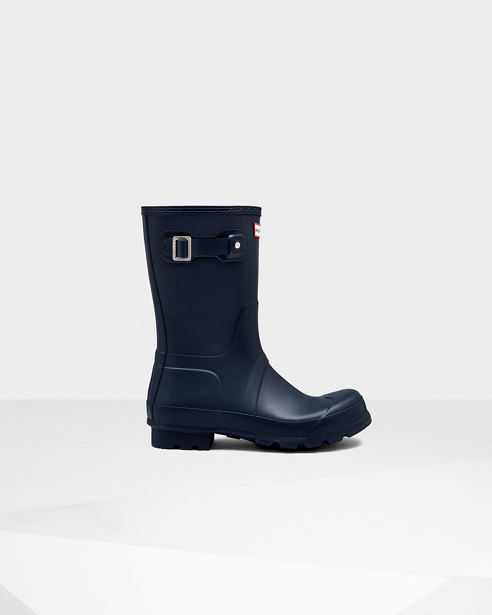 Mens Short Rain Boots - Hunter Original (04ZPRWQVM) - Navy